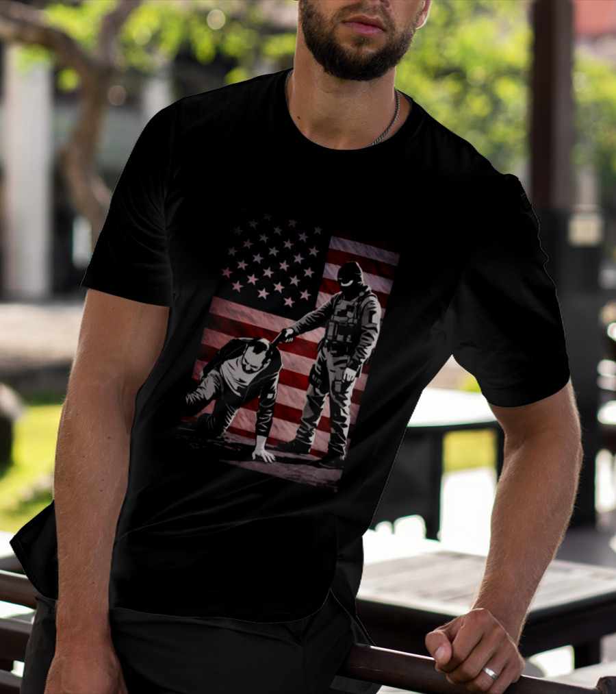 Alex Pretti Was Executed By Ice Flag America T-Shirt