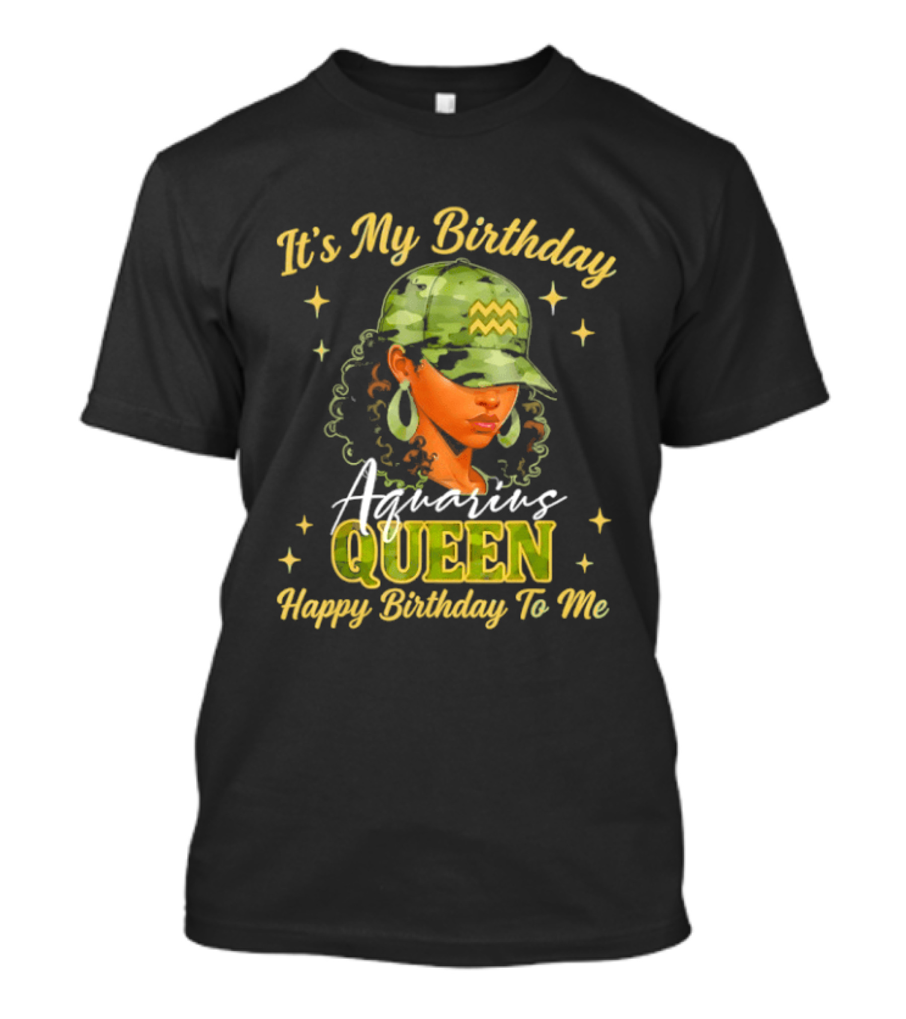 It's My Birthday Aquarius Queen Happy Birthday To Me T-Shirt
