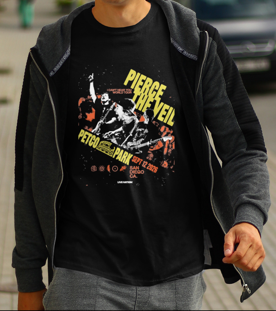 Pierce The Veil Sept 12 2026 Petco Park San Diego CA Concert T-Shirt