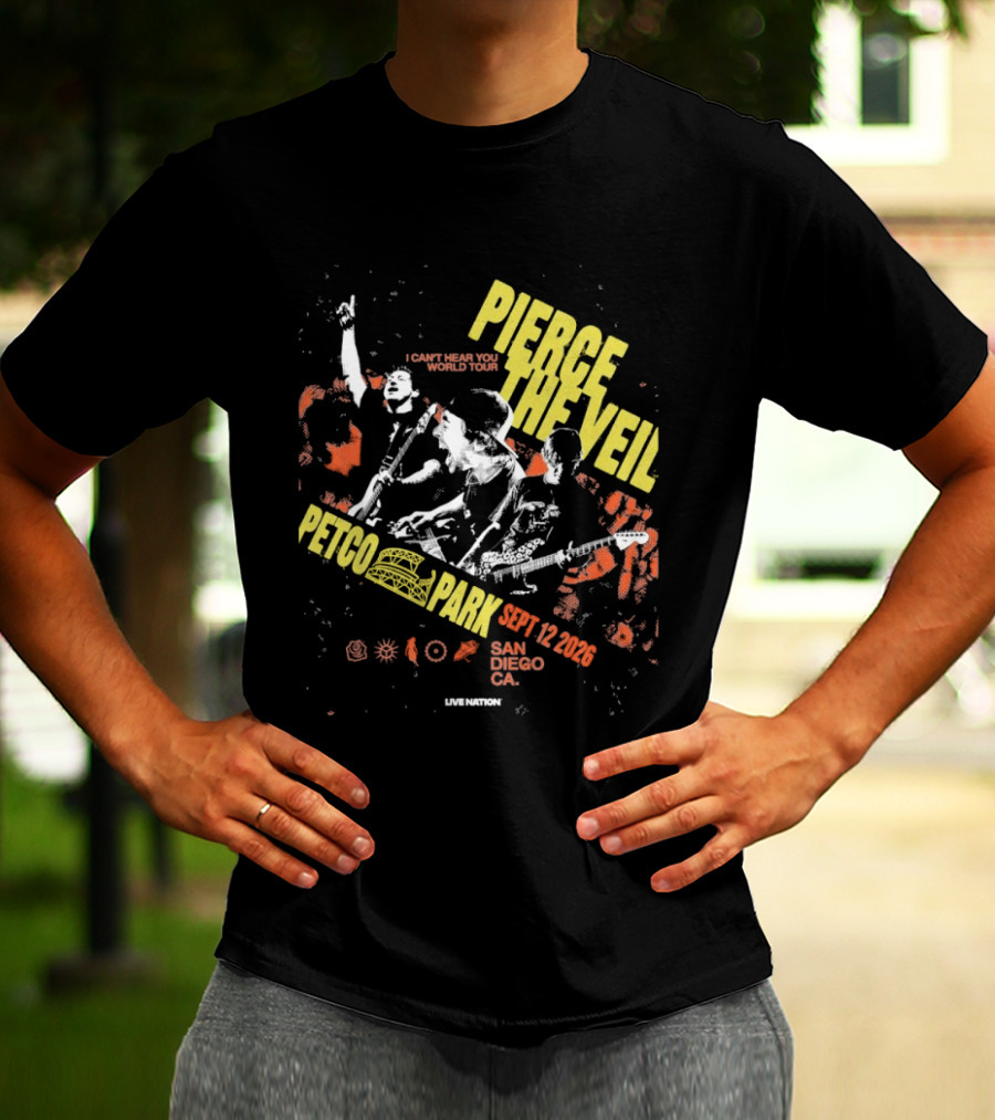 Pierce The Veil Sept 12 2026 Petco Park San Diego CA Concert T-Shirt