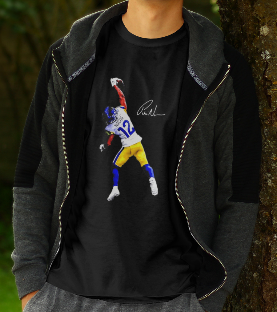 Puka Nacua 12 Los Angeles Rams Football Catch Highlight T-Shirt