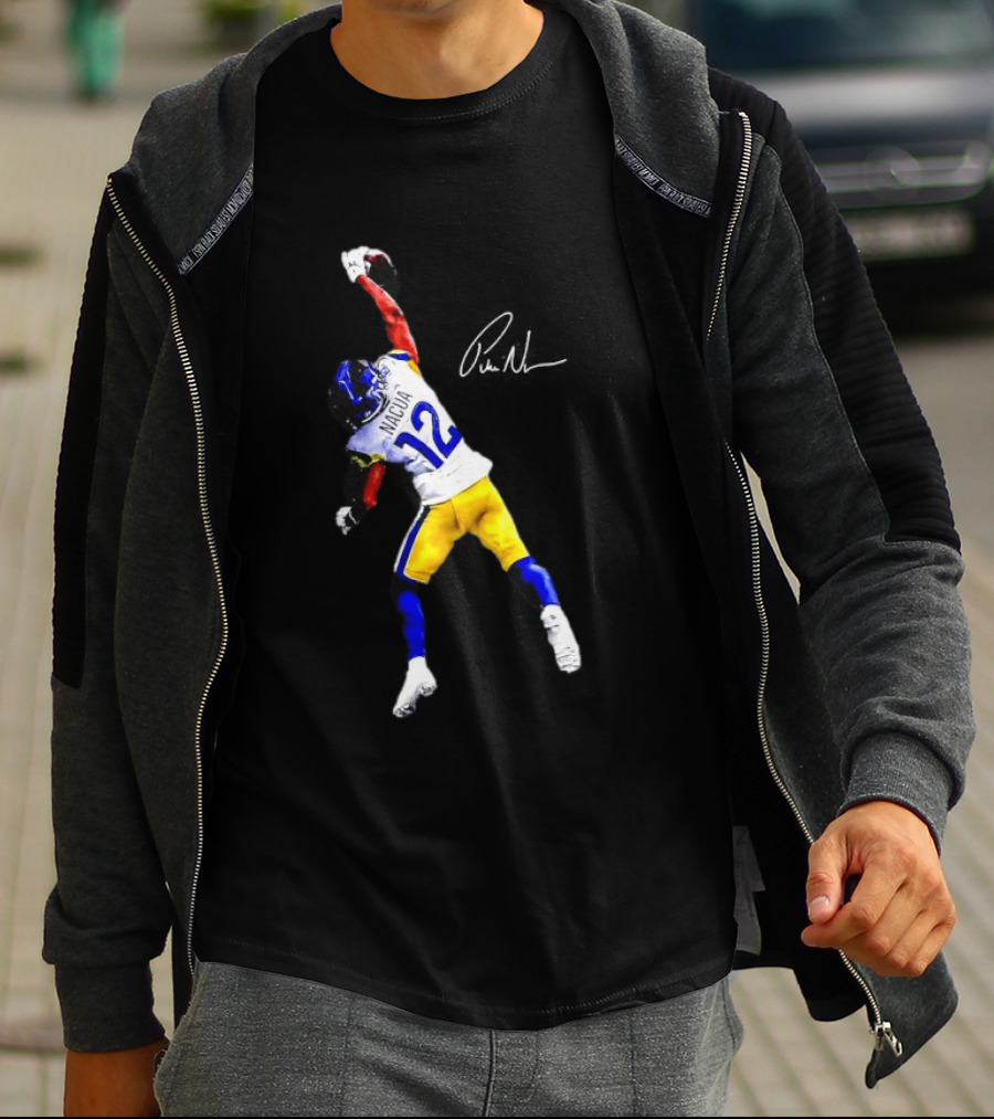 Puka Nacua 12 Los Angeles Rams Football Catch Highlight T-Shirt