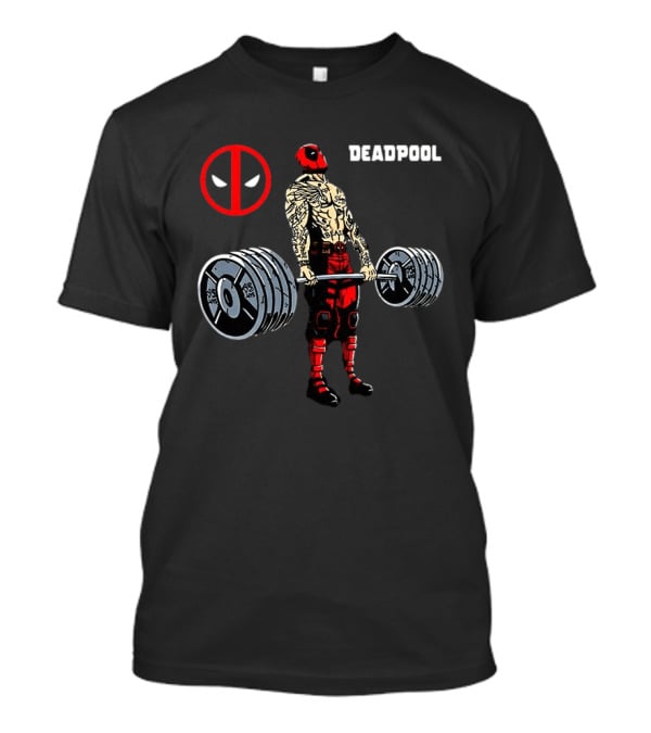 Deadpool Weightlifting Gym Workout T-Shirt