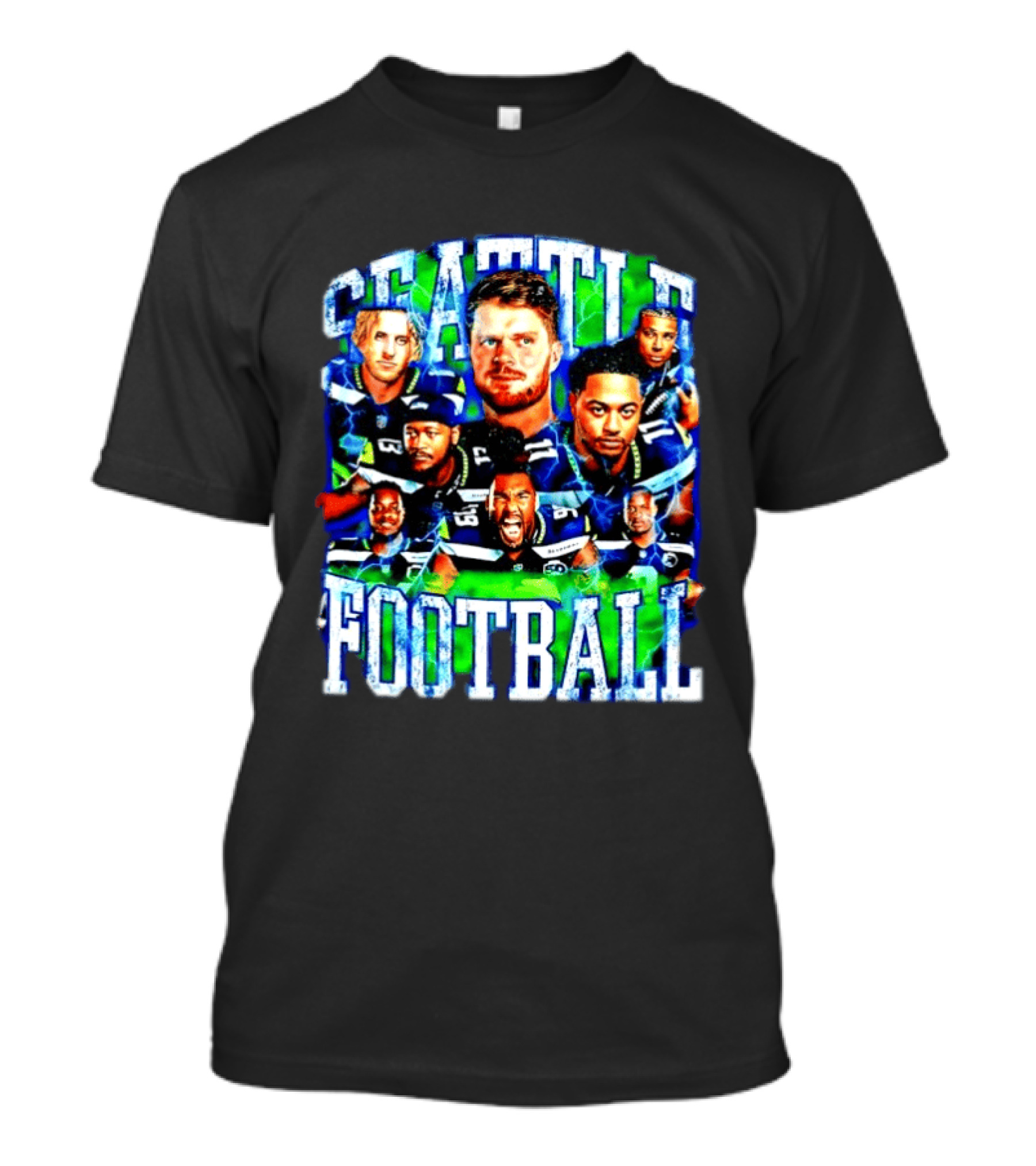 Seattle Football Players Team Spirit Celebration T-Shirt