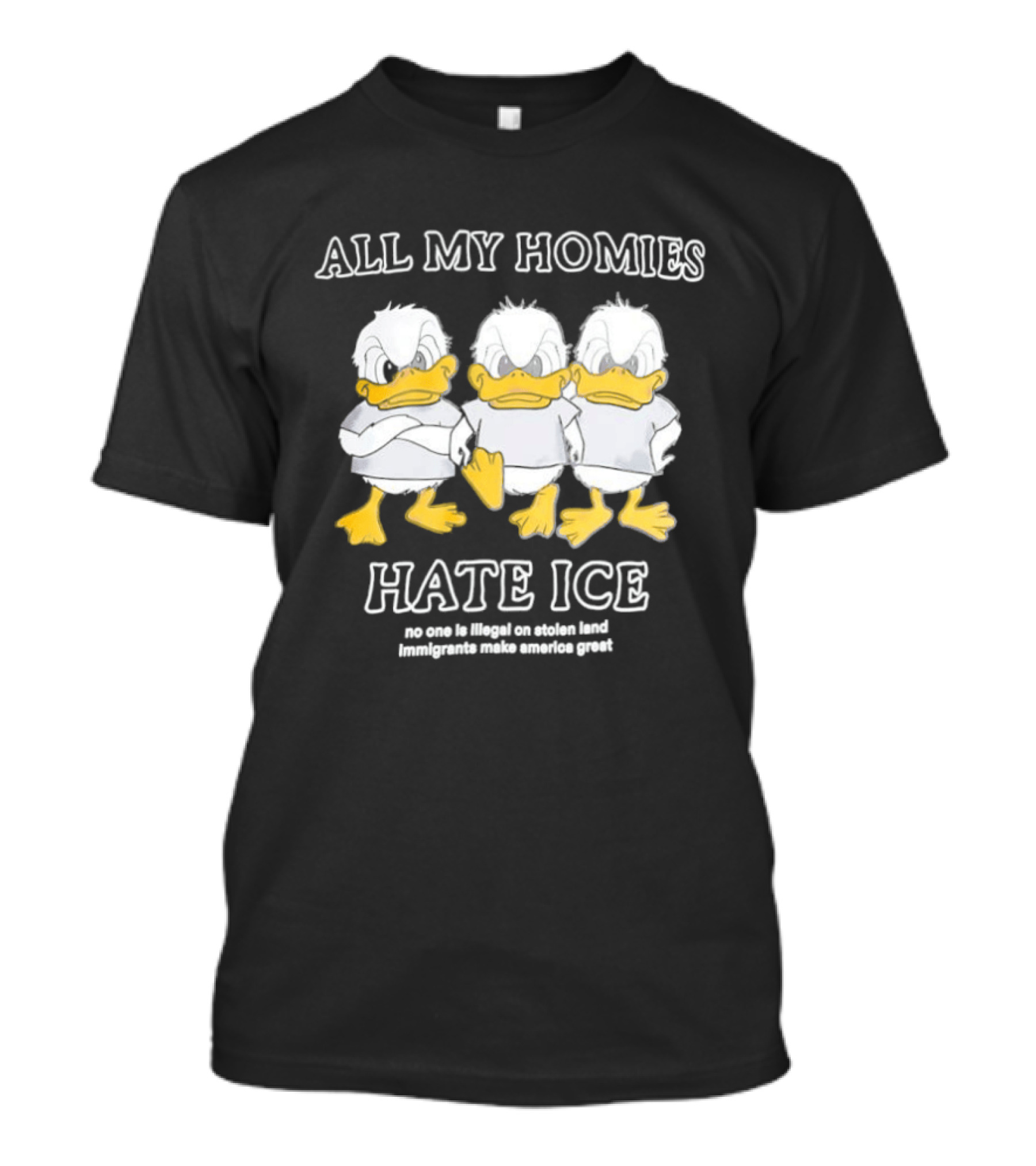 All My Homies Hate ICE No One Is Illegal On Stolen Land T-Shirt