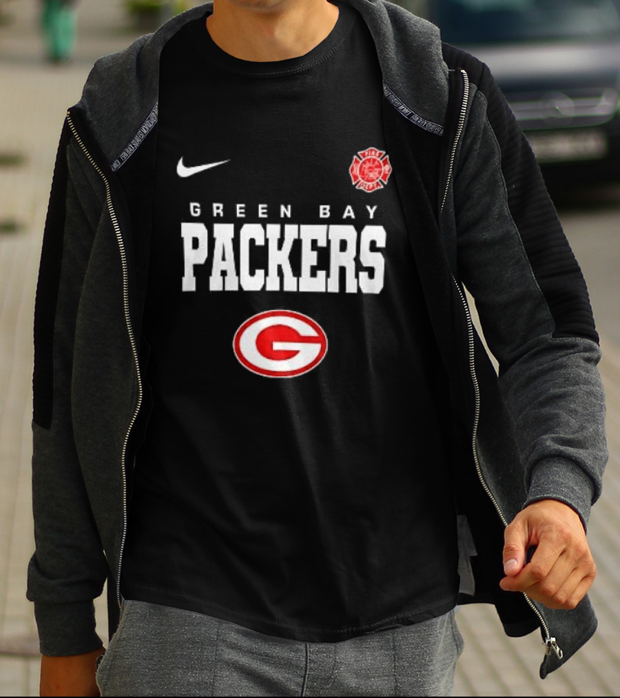 Green Bay Packers Red Friday Firefighter Nike Packers G T-Shirt