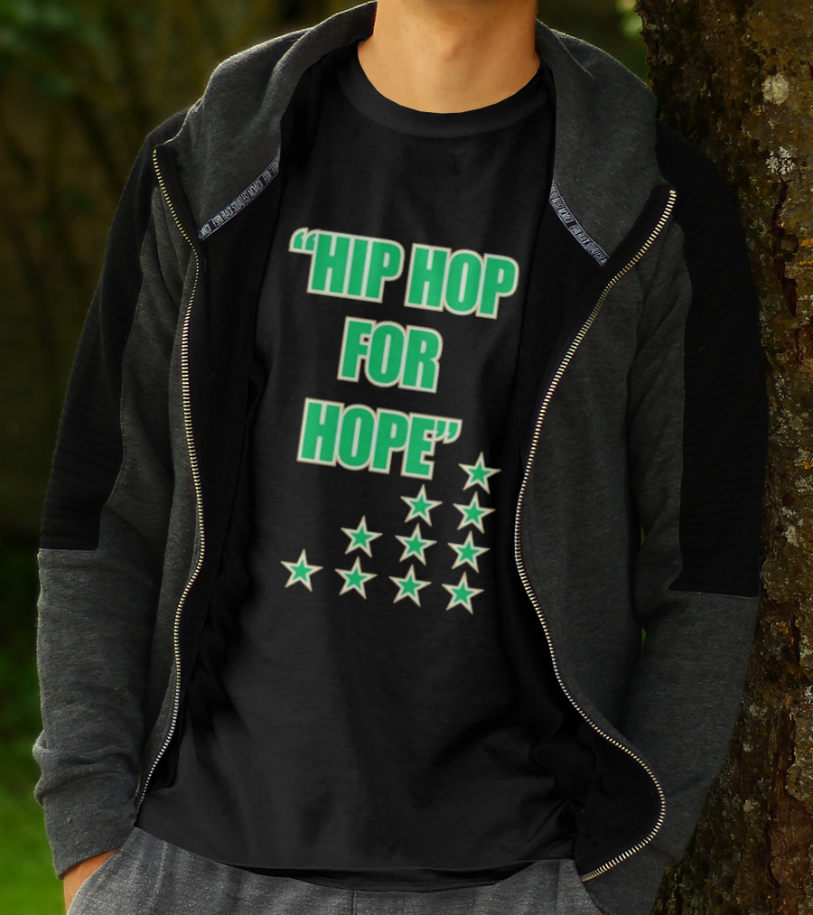 Hip Hop For Hope Green Stars Collection T-Shirt