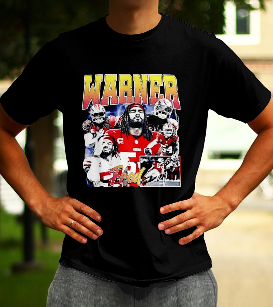 Fred Warner San Francisco Football Collage T-Shirt
