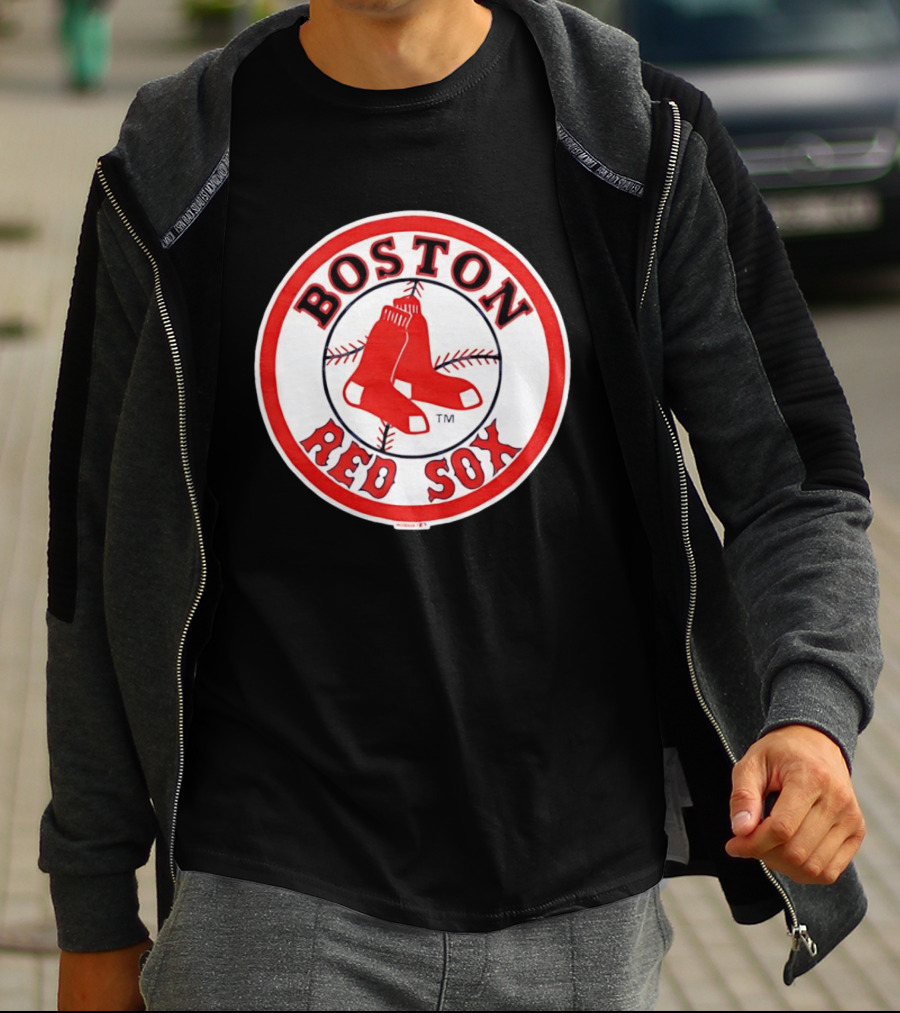 Boston Red Sox Hanging Red Socks Baseball Team T-Shirt