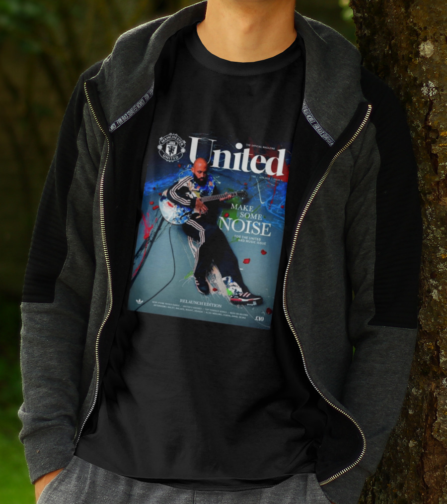 Manchester United United Magazine February April 2026 Make Some Noise Music Edition Cover Relaunch Edition T-Shirt