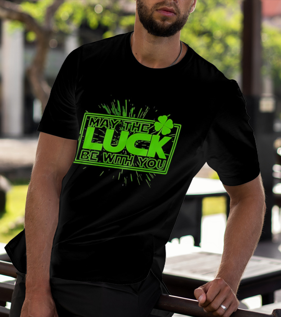 May The Luck Be With You Clover Star Wars T-Shirt