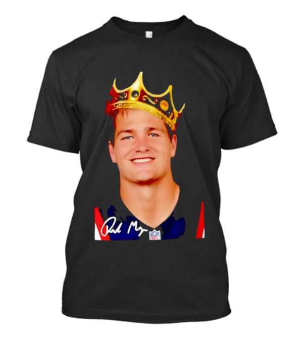 New England Patriots Drake Maye King Of The NFL Star Crown T-Shirt