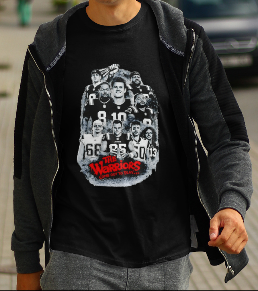 The Warriors Come Out To Play Drake Maye Diggs Vrabel NFL T-Shirt