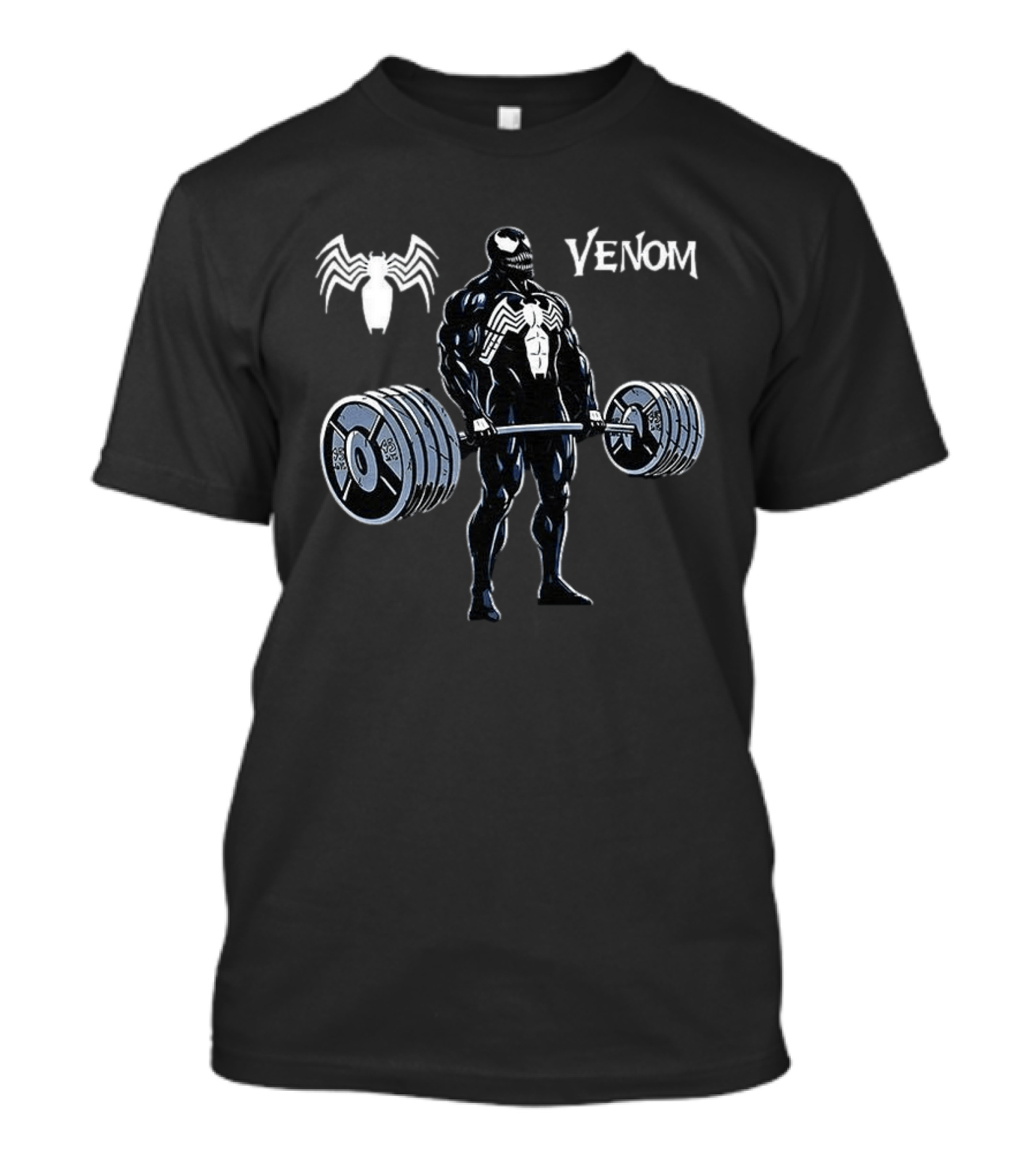 Venom Weightlifting Gym Workout Spider T-Shirt