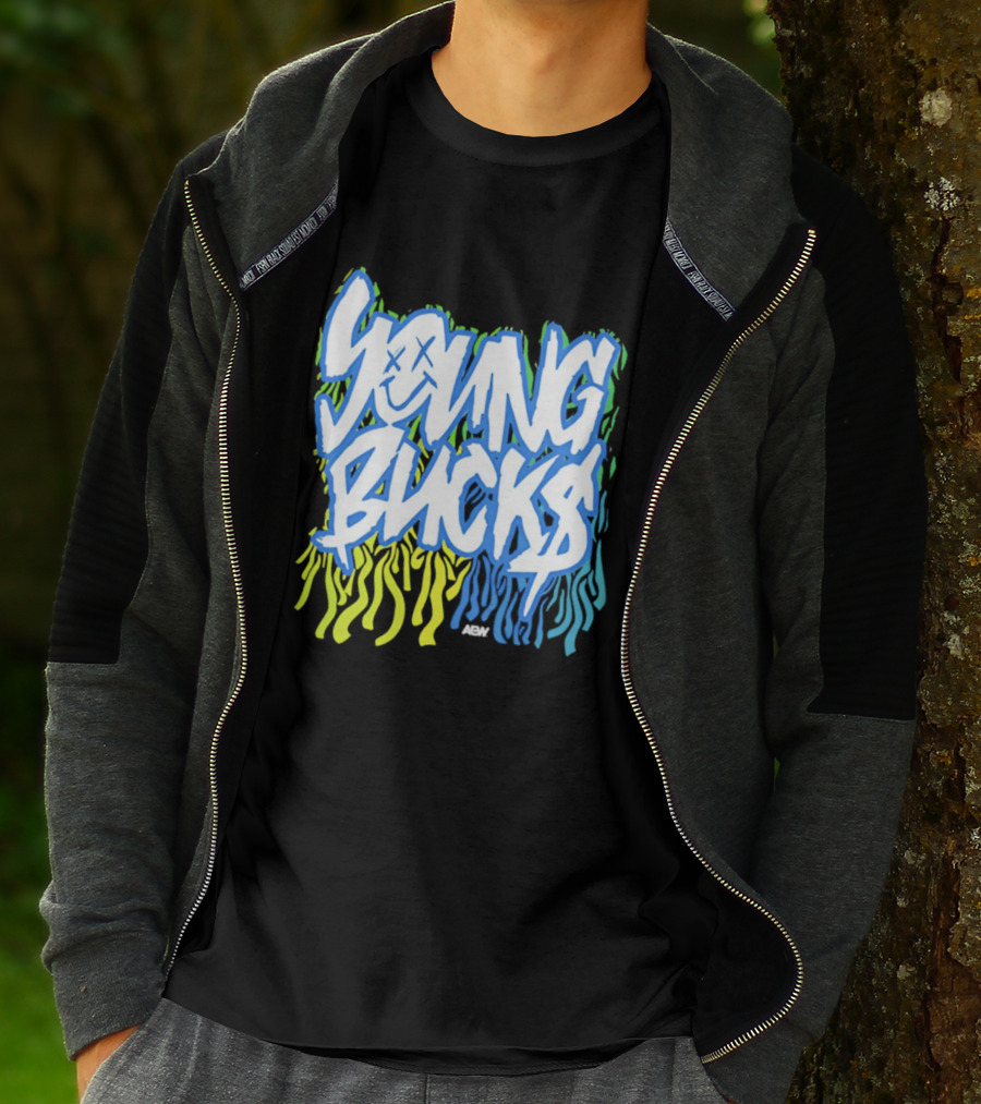 Young Bucks The Party's Back Neon Graffiti T-Shirt