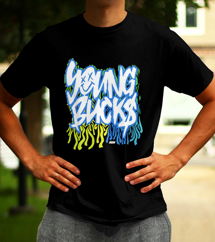 Young Bucks The Party's Back Neon Graffiti T-Shirt