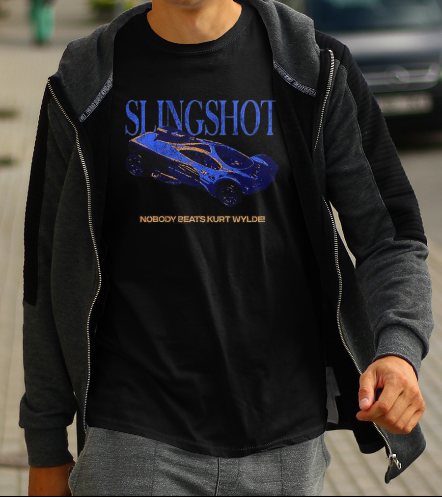 SLINGSHOT Nobody Beats Kurt Wylde Racing Car T-Shirt