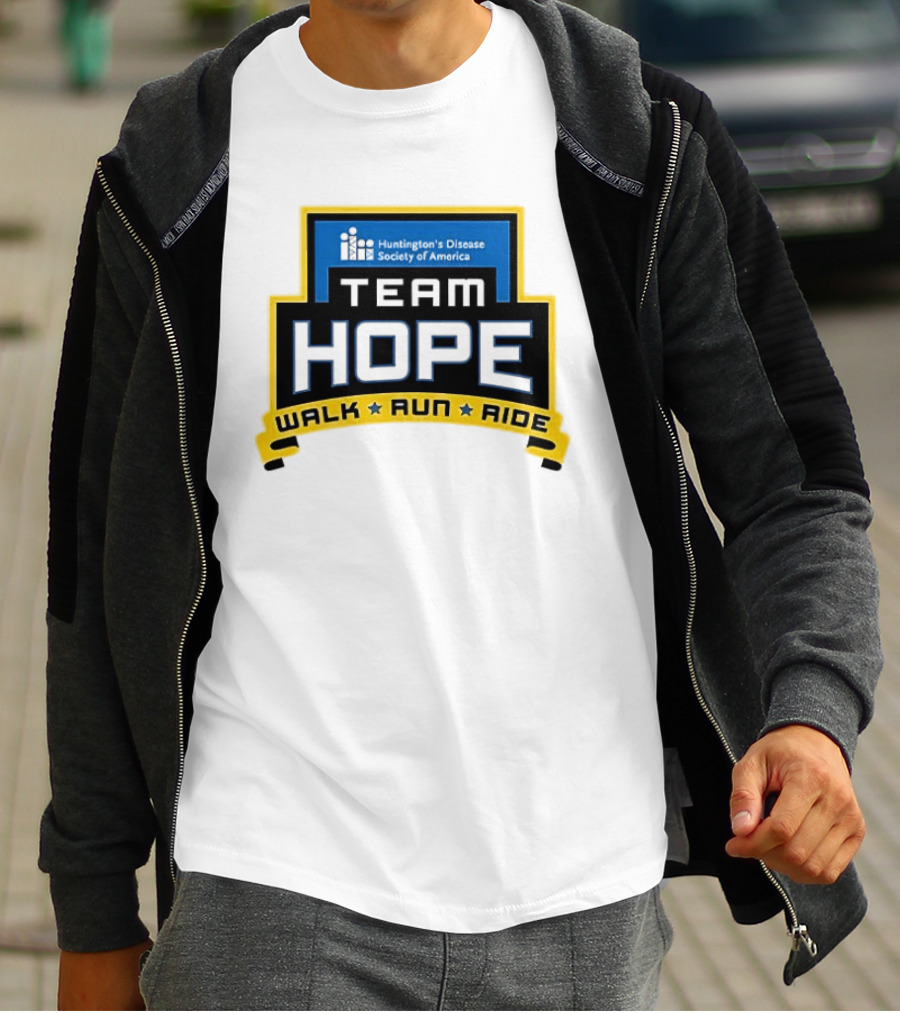 Team Hope Walk Run Ride Huntington's Disease Society Of America T-Shirt