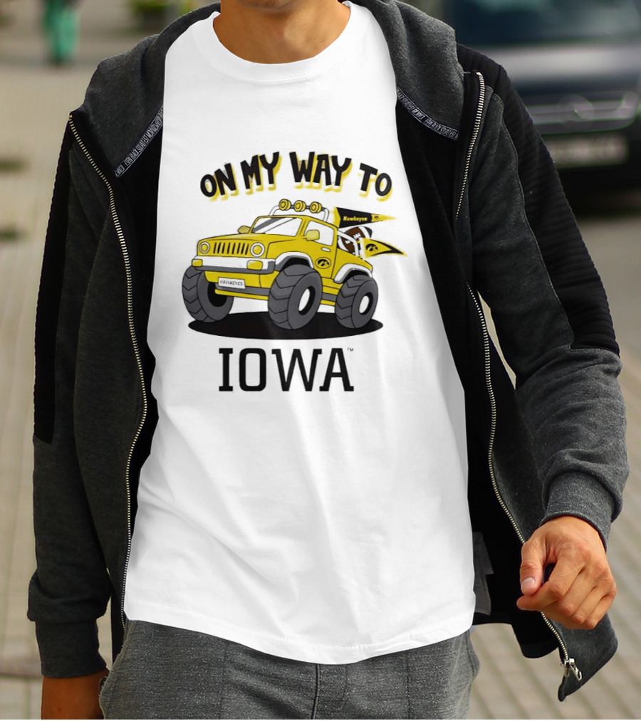 On My Way To Iowa Hawkeyes Monster Truck T-Shirt