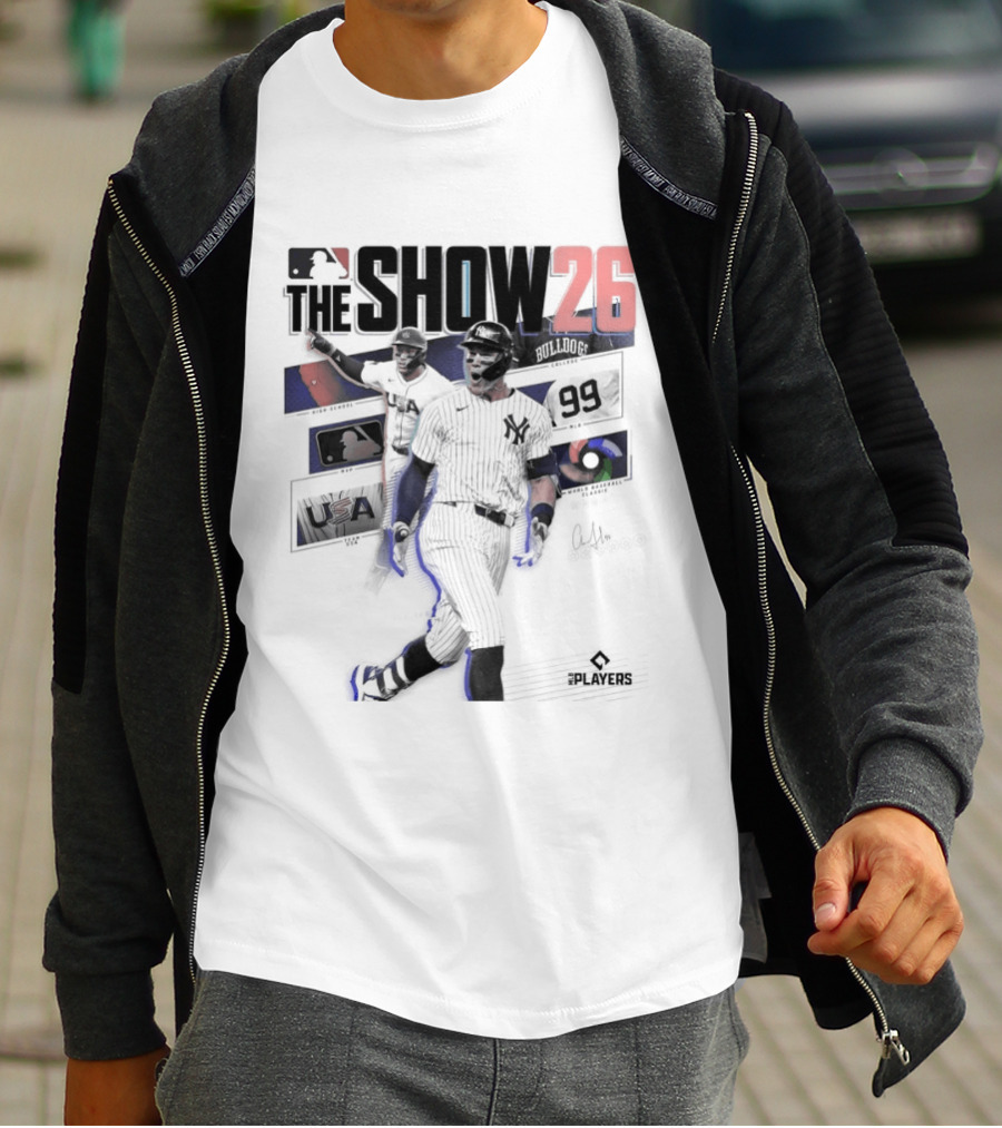 MLB The Show 26 Aaron Judge Yankees Cover Athlete T-Shirt