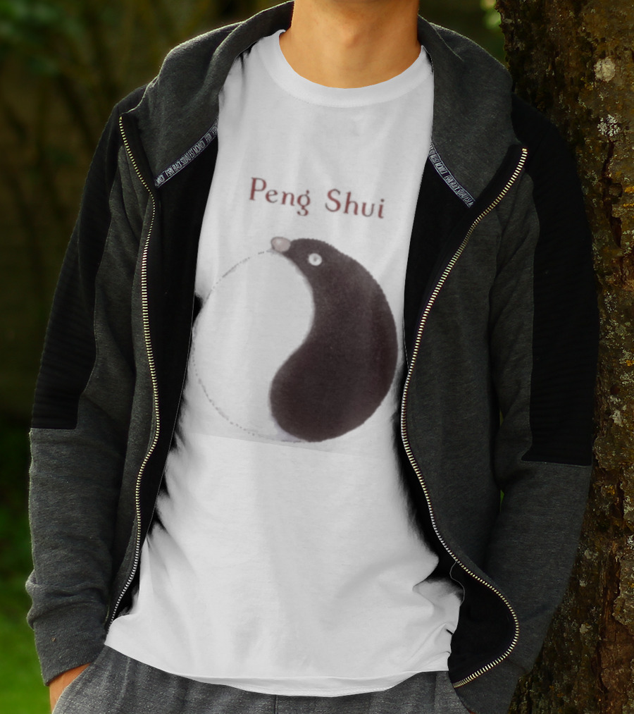 Peng Shui Yin Yang Symbol Smoke T-Shirt