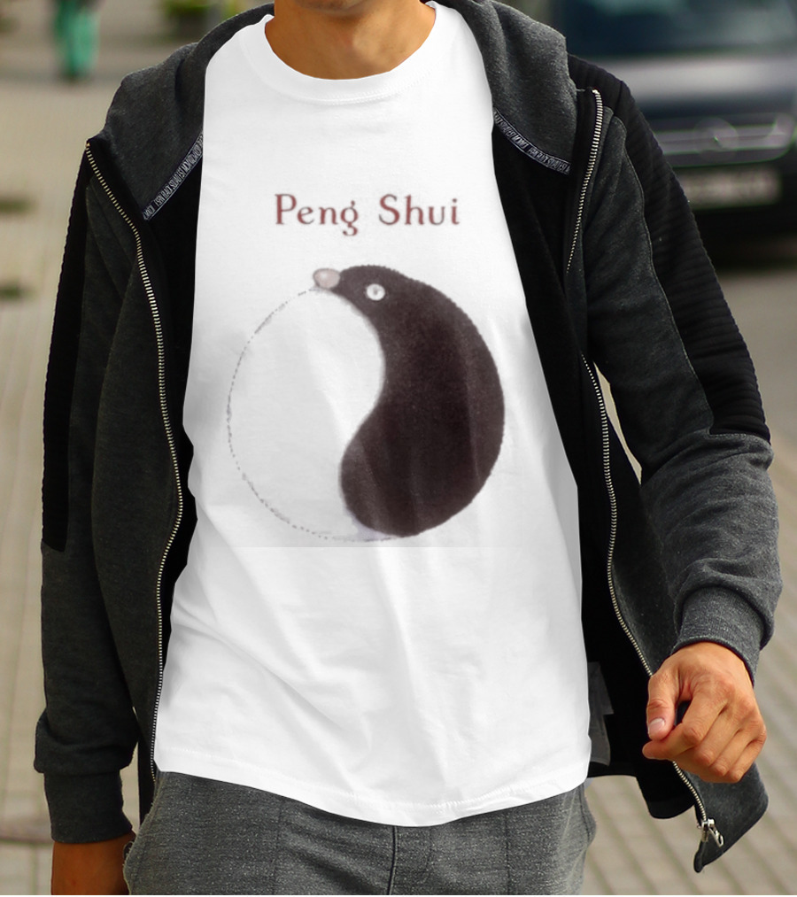 Peng Shui Yin Yang Symbol Smoke T-Shirt