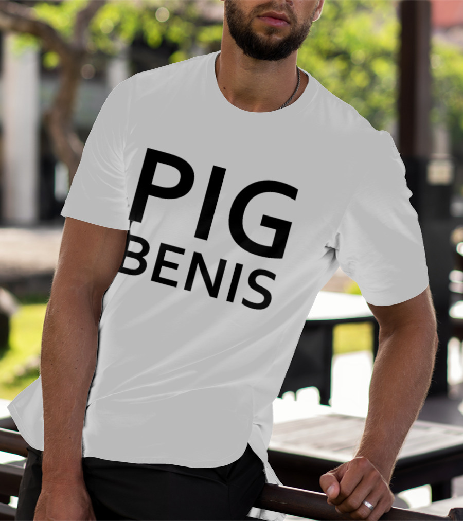 Pig Benis Bold Lettering T-Shirt
