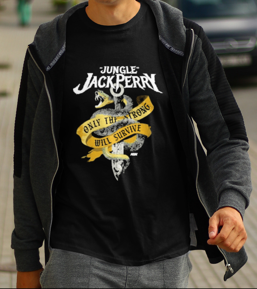 Jungle Jack Perry Only The Strong Will Survive Snake And Sword T-Shirt