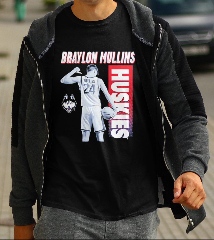 Braylon Mullins UConn Huskies Basketball 24 T-Shirt