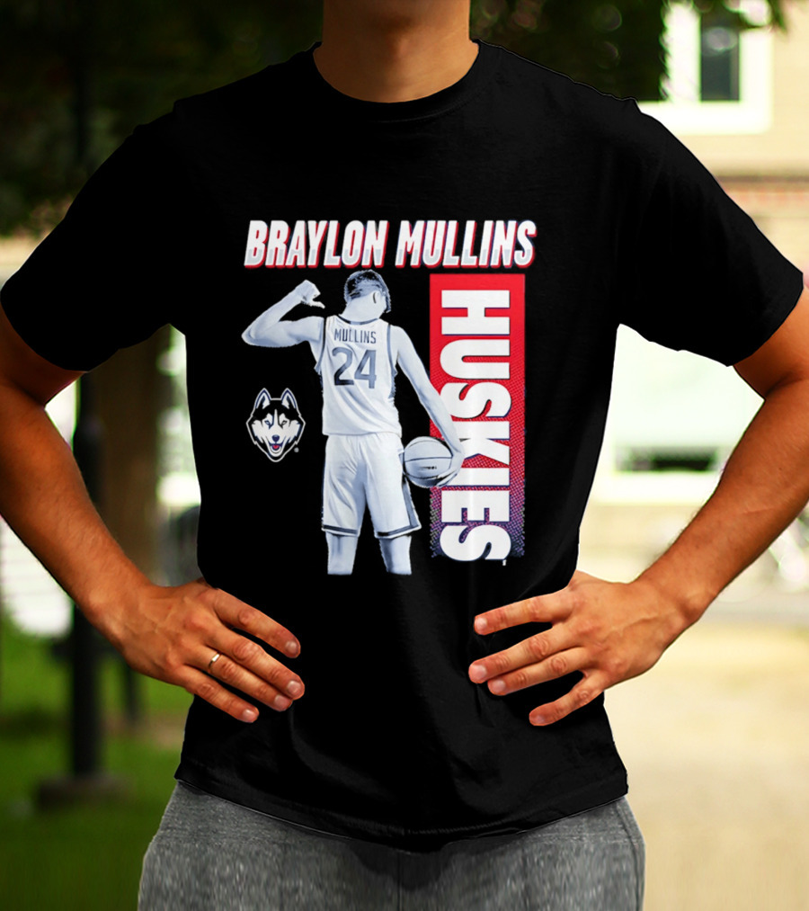 Braylon Mullins UConn Huskies Basketball 24 T-Shirt