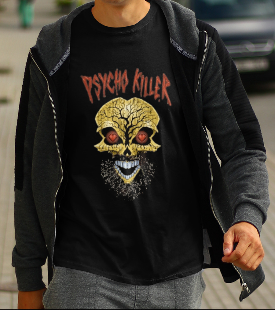 Tommaso Ciampa Psycho Killer Gold Skull With Hearts T-Shirt