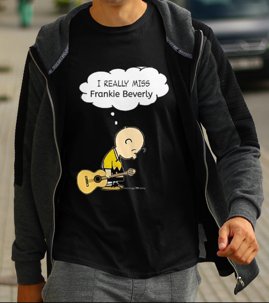 Charlie Brown I Really Miss Frankie Beverly Guitar Player T-Shirt