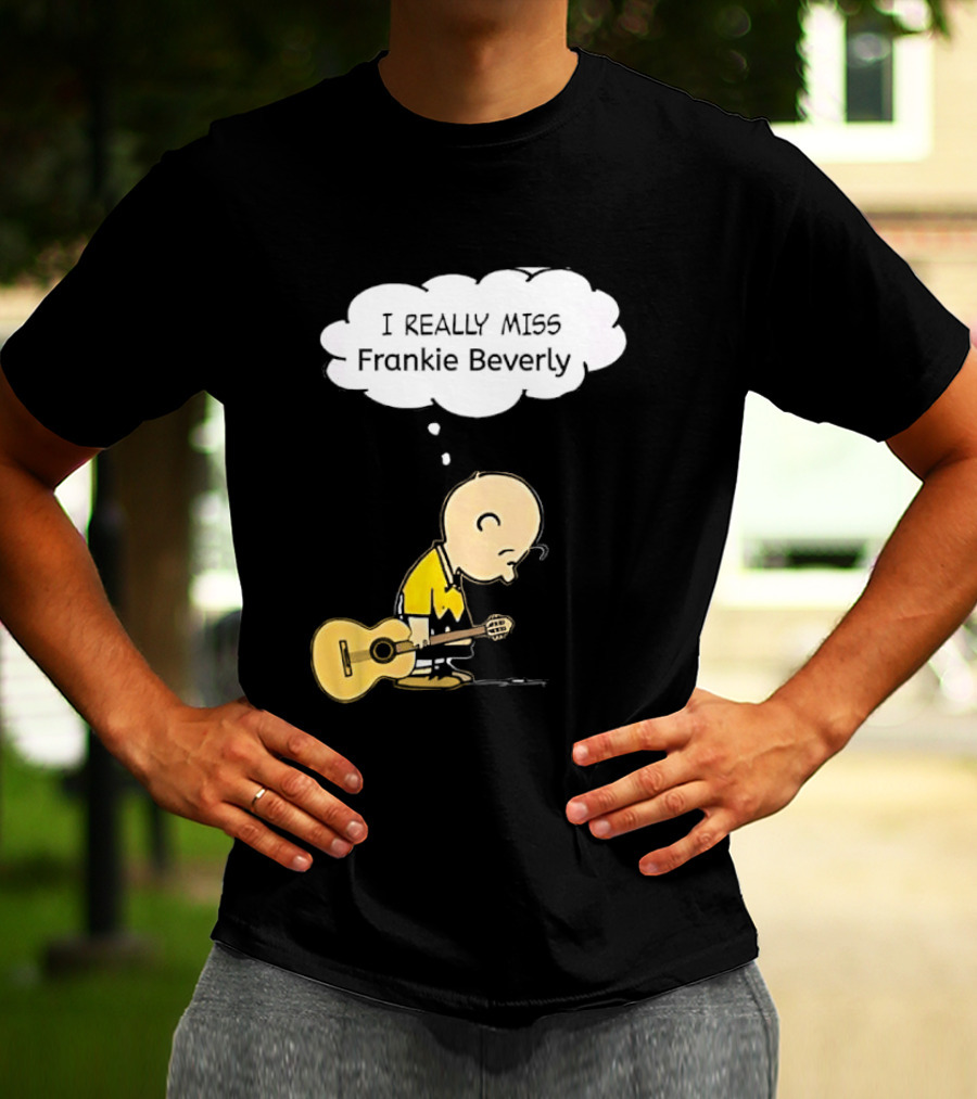 Charlie Brown I Really Miss Frankie Beverly Guitar Player T-Shirt