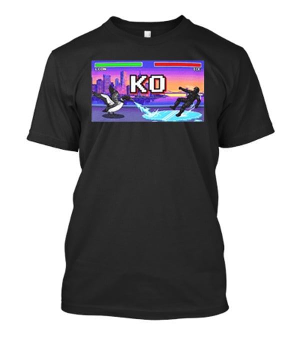 Common Loon Vs ICE KO Minnesota Skyline Anti ICE T-Shirt