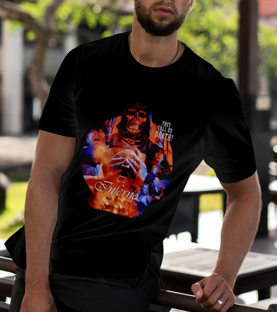 Dario Argento's Inferno They Call Us Death Horror Movie Collage T-Shirt