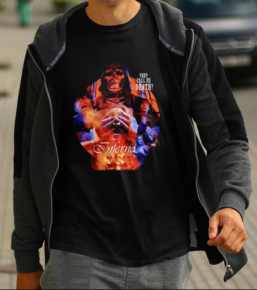 Dario Argento's Inferno They Call Us Death Horror Movie Collage T-Shirt