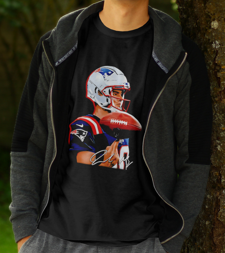 Drake Maye New England Patriots Quarterback Football Patriots Jersey T-Shirt