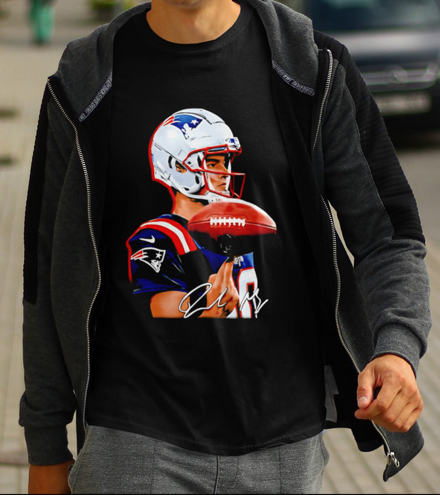 Drake Maye New England Patriots Quarterback Football Patriots Jersey T-Shirt