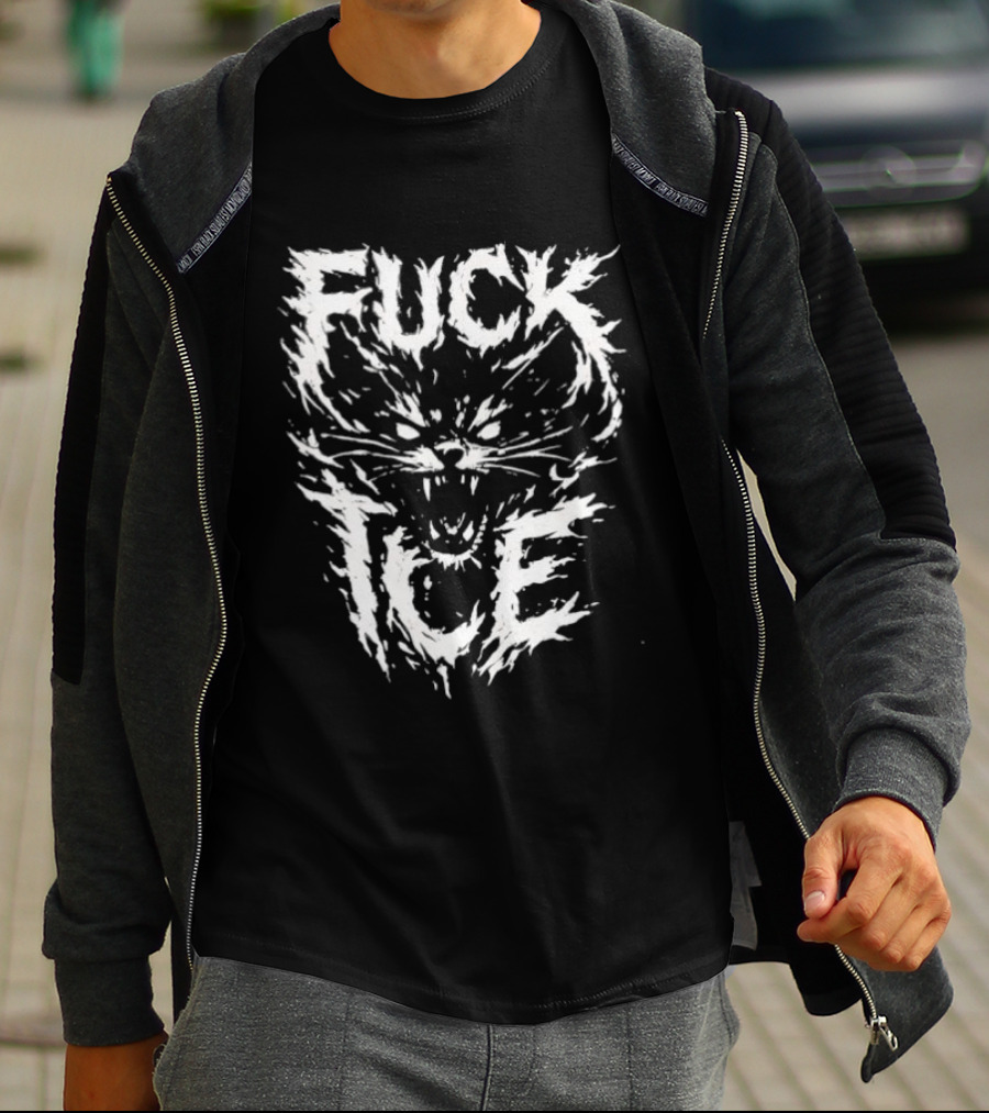 Feral Cat Fuck ICE T-Shirt