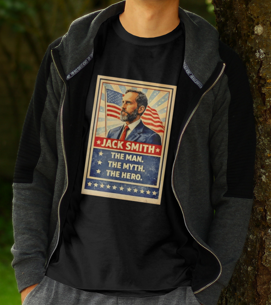 Jack Smith The Man The Myth The Hero American Flag T-Shirt