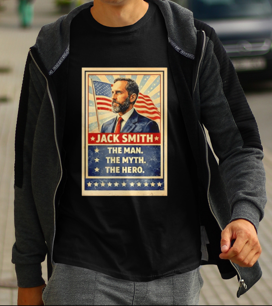 Jack Smith The Man The Myth The Hero American Flag T-Shirt