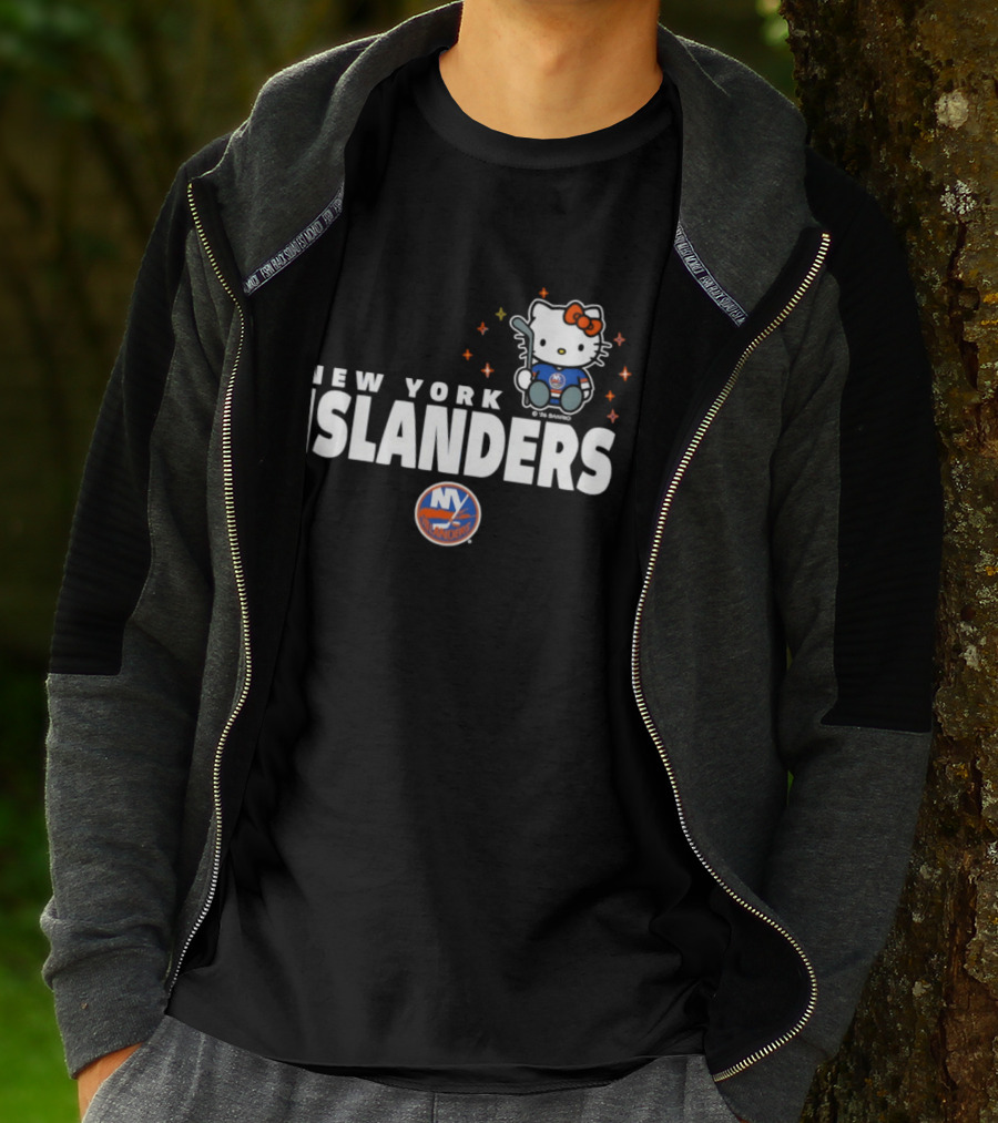 Hello Kitty New York Islanders NHL Hockey Crossover 2026 Winter Sports T-Shirt