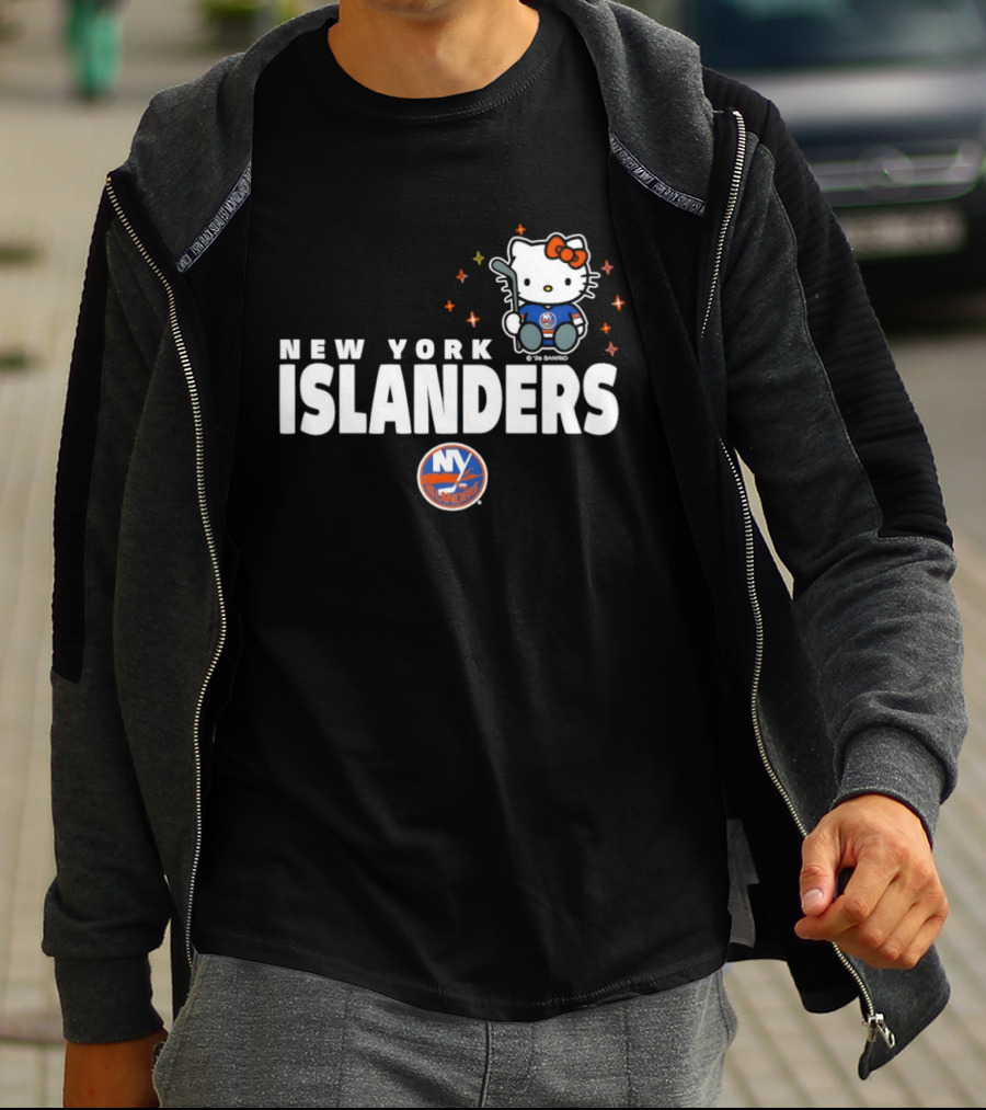 Hello Kitty New York Islanders NHL Hockey Crossover 2026 Winter Sports T-Shirt