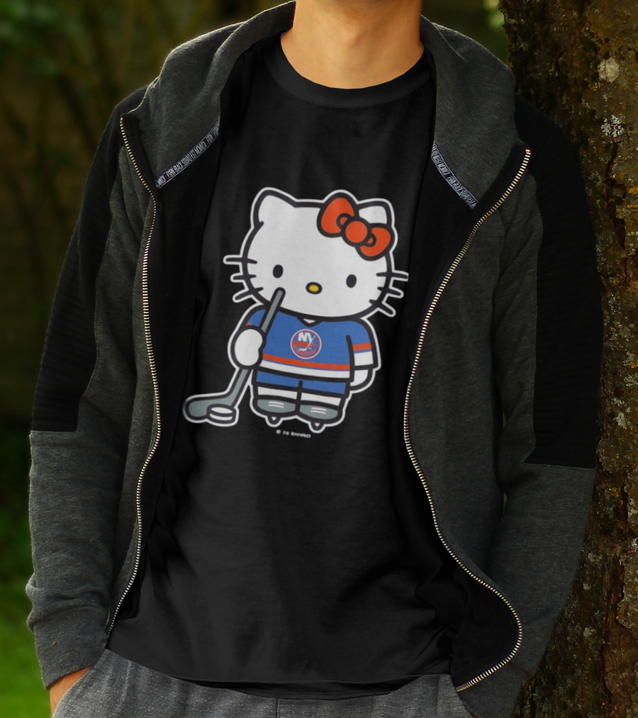 Hello Kitty X New York Islanders Hockey Player NHL 2026 T-Shirt