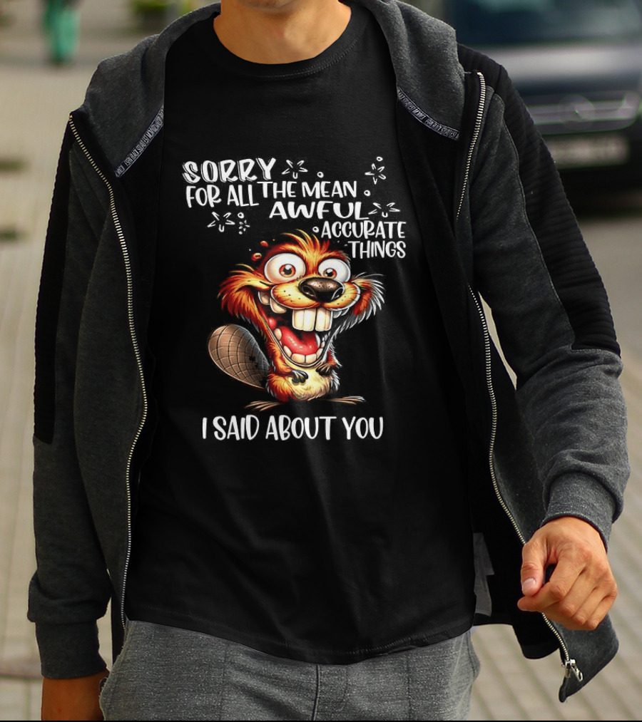 Sorry For All The Mean Awful Accurate Things I Said About You T-Shirt
