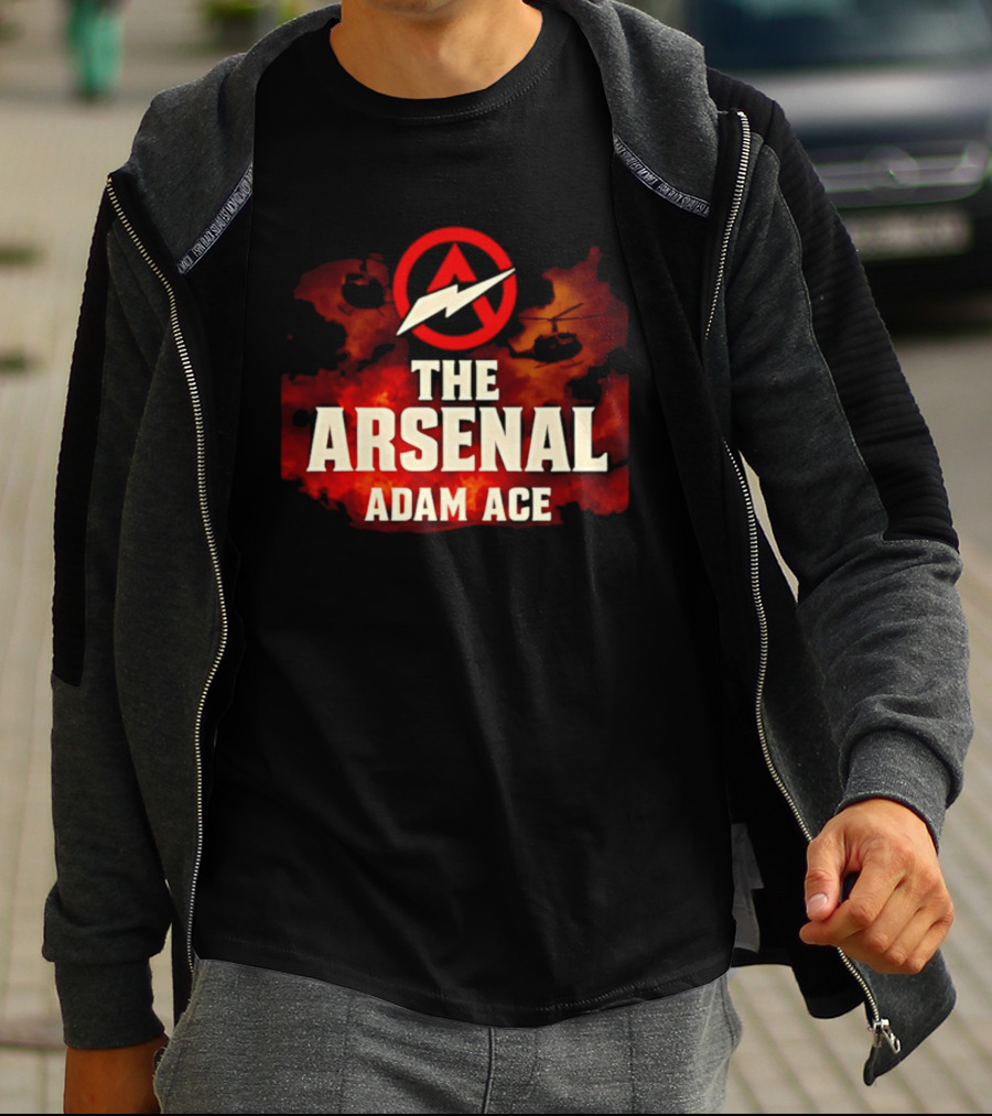 The Arsenal Adam Ace Helicopter Ride Adventure T-Shirt