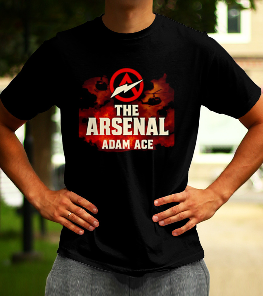 The Arsenal Adam Ace Helicopter Ride Adventure T-Shirt