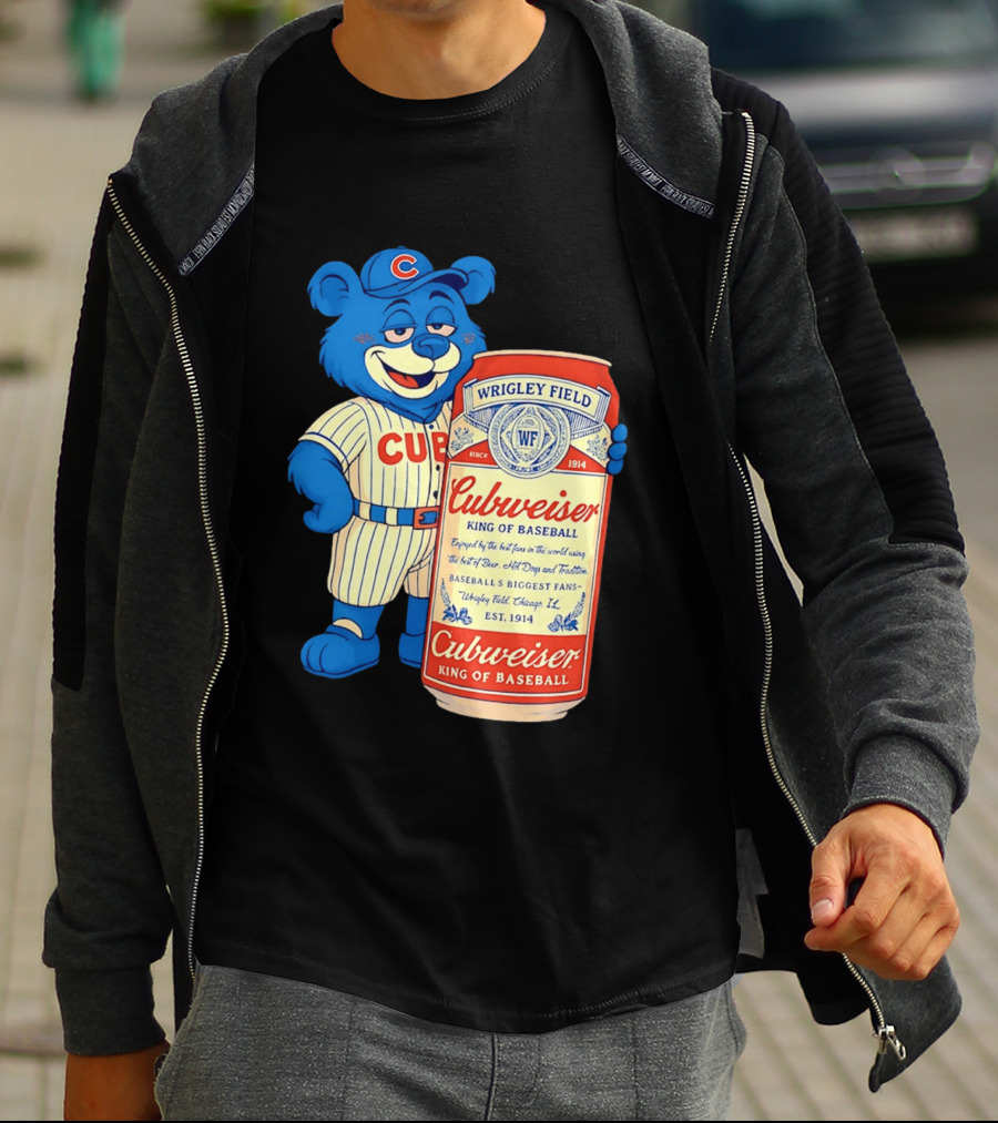 Cubs Wrigley Field Cubweiser King Of Baseball 1914 Bear Fans T-Shirt