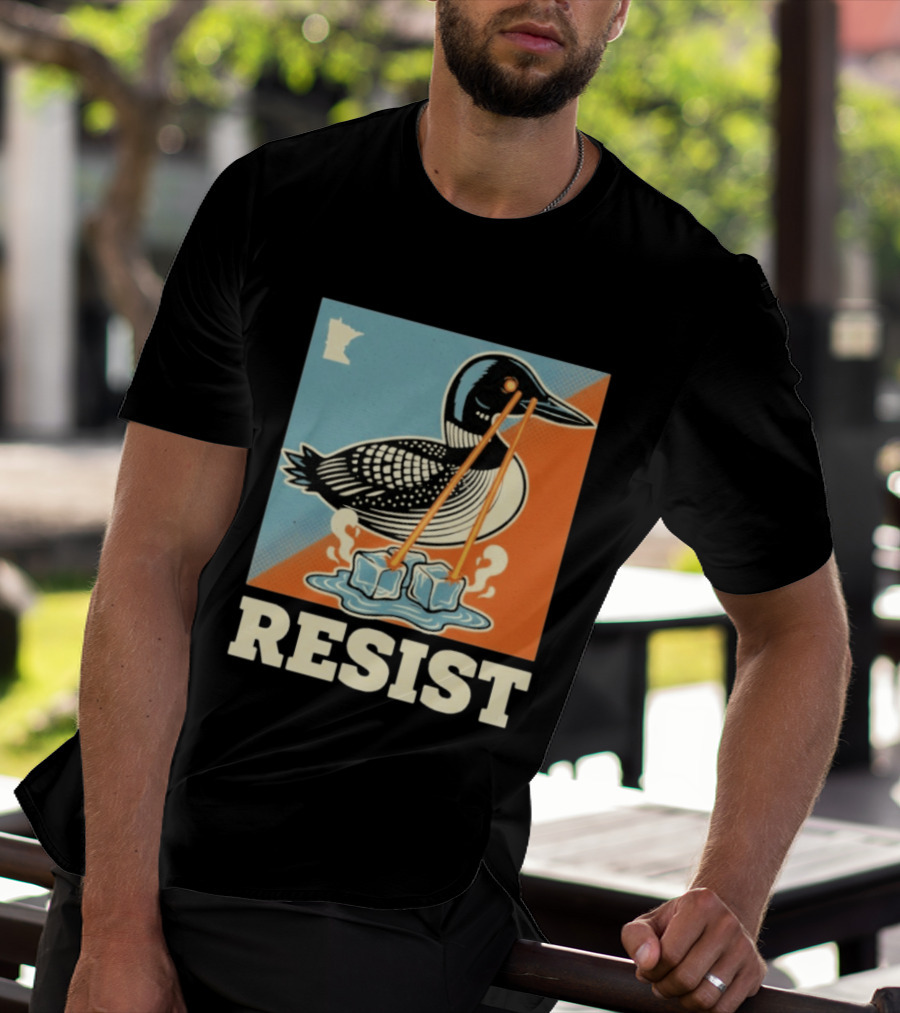 Resist Minneapolis Loon Ice Protest Minnesota T-Shirt