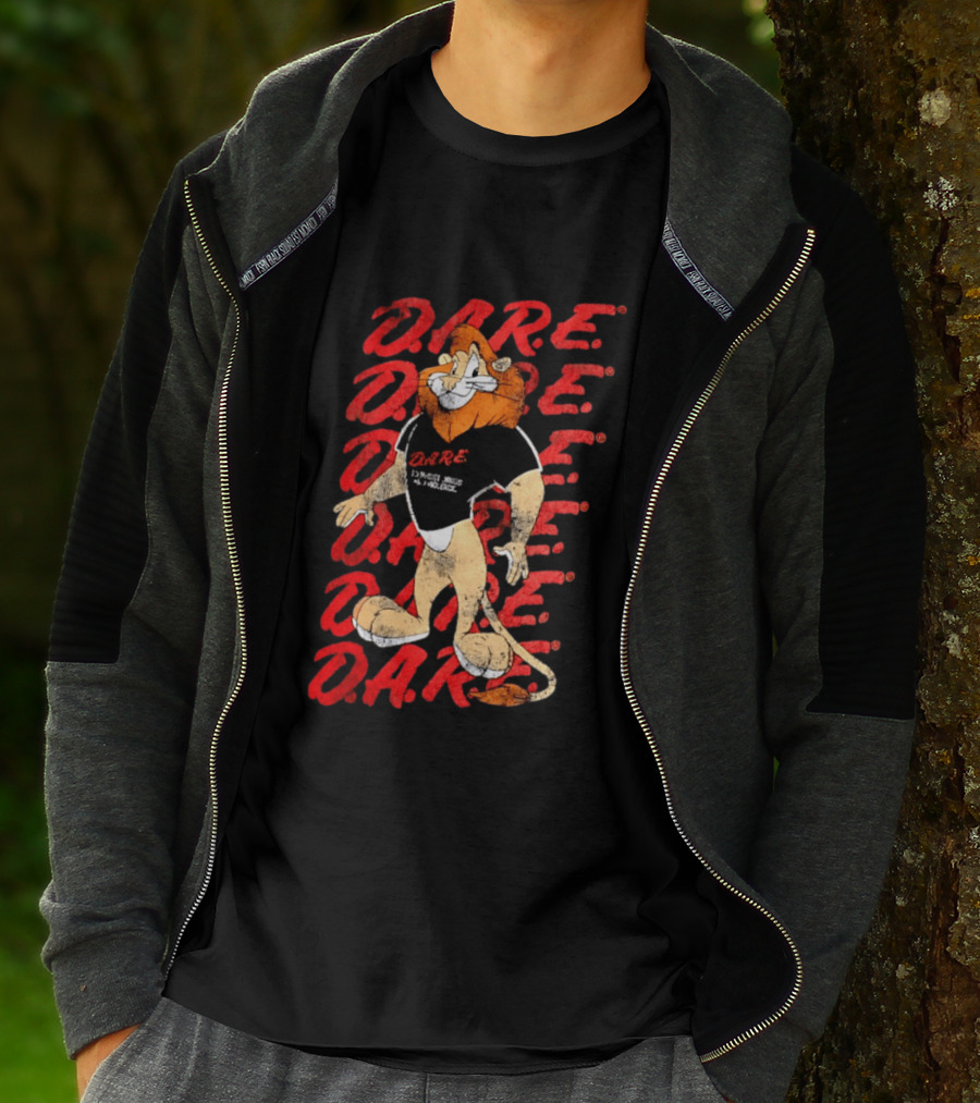 DARE To Resist Drugs And Violence Daren The Lion T-Shirt